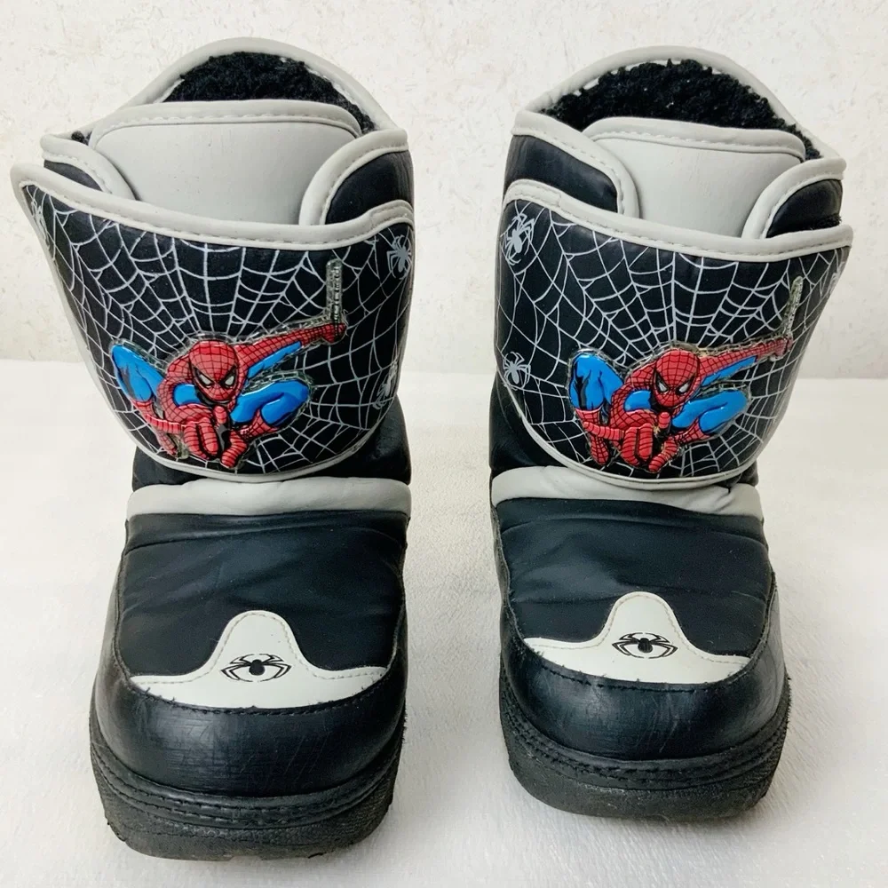 Marvel The Amazing Spider-Man Boys Size 3 Winter Snow Boots Rare 2000s Superhero